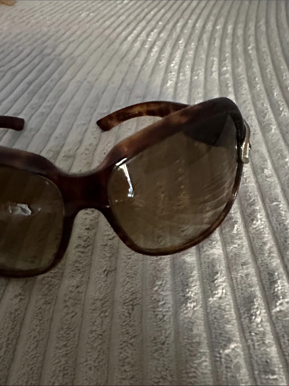 Rare GUCCI Tortoise Oversized Sunglasses with Gold Buckle Detail